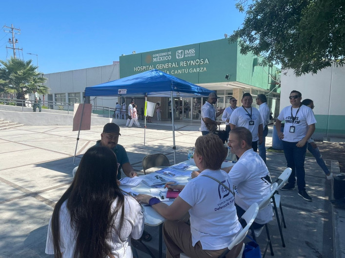 PJF responde a campaña de desprestigio con brigada en Hospital General