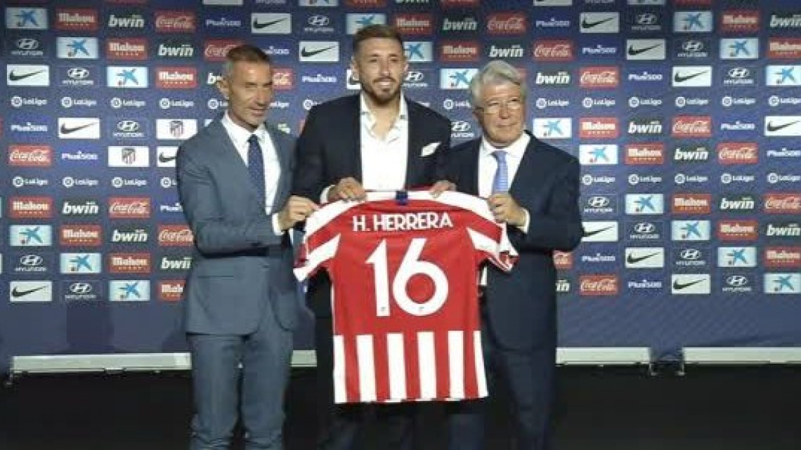 Héctor Herrera es presentado en el Atlético de Madrid