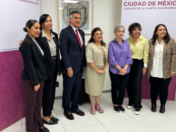 Se reúnen el gobernador y la presidenta del DIF Tamaulipas con Clara Brugada