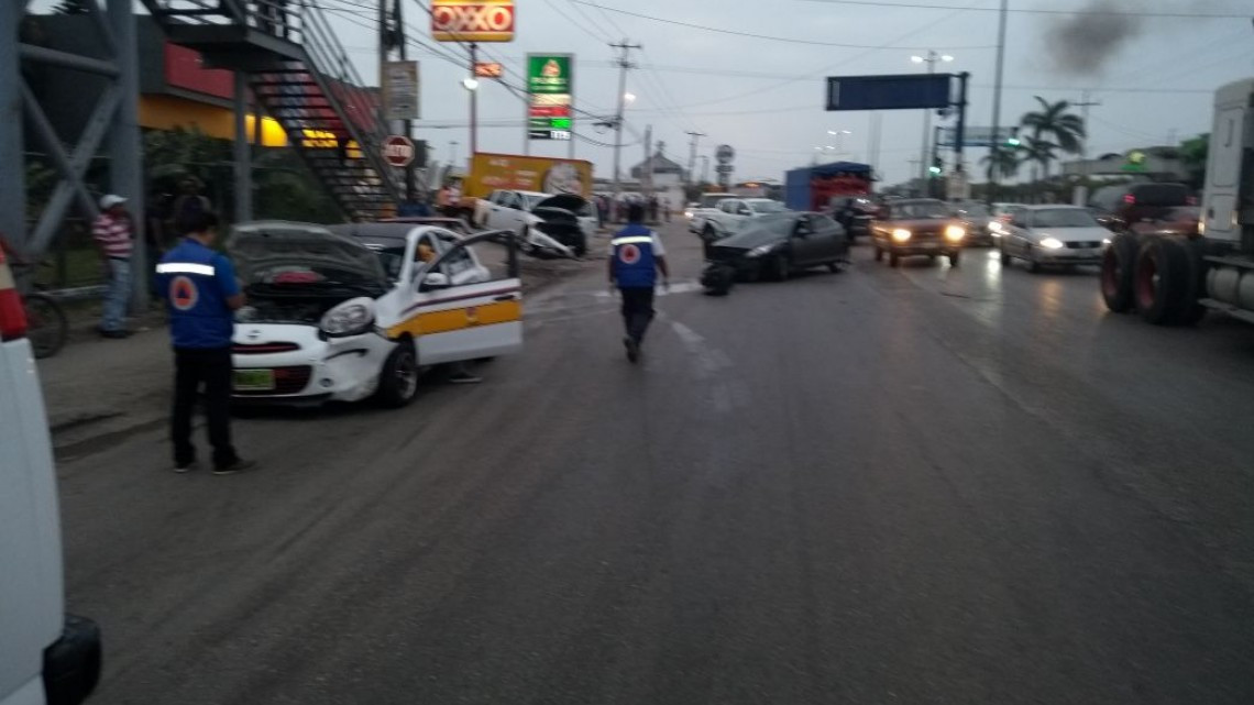 Racha de choques terminan con la vida de una persona