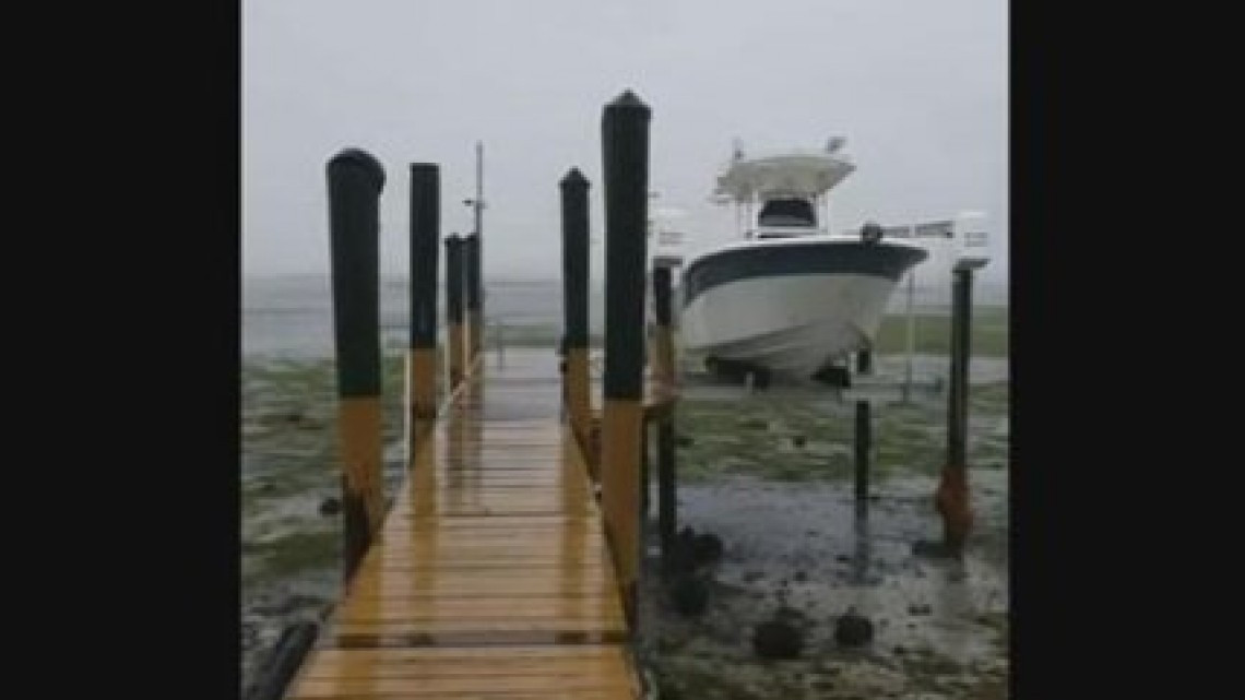 El mar se fue con la llegada de Irma