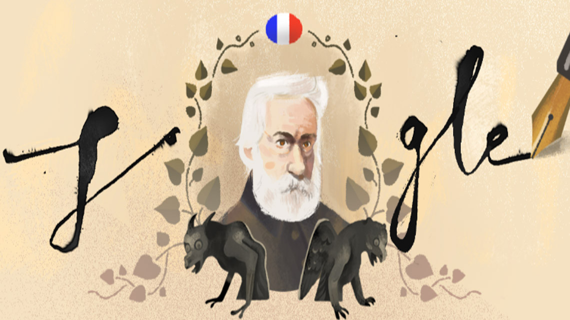 El doodle dedicado a Víctor Hugo y a "Los Miserables"