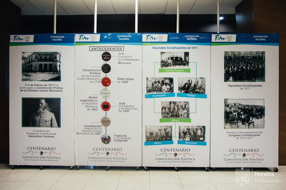 Traen exposición  de la Constitución Política de 1917
