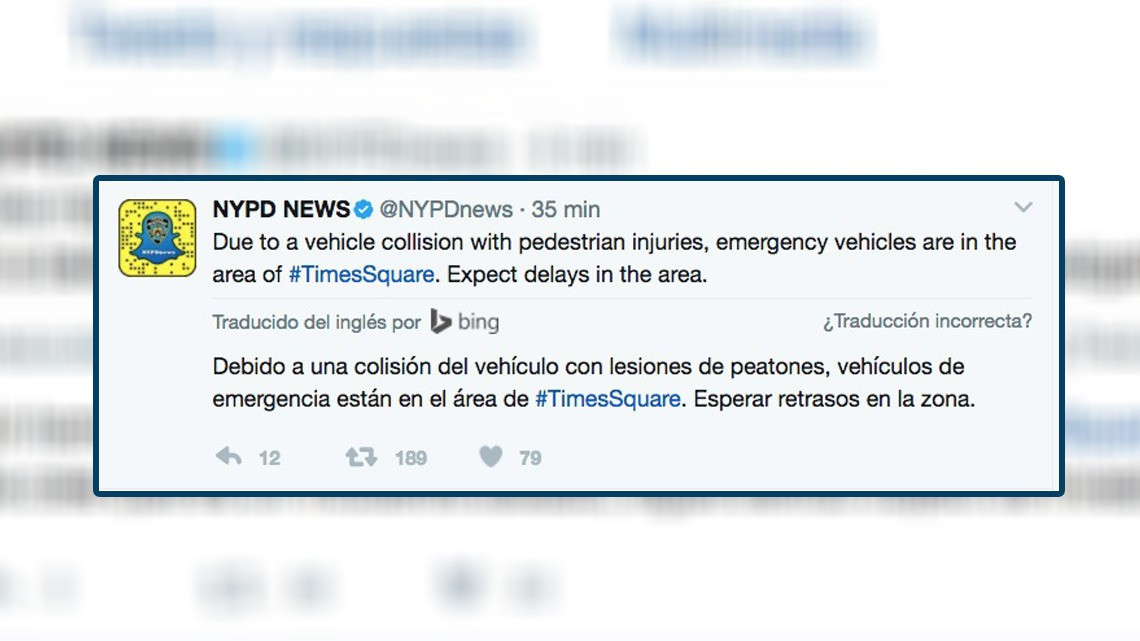 Auto arrolla a 22 personas y mata a una en Times Square