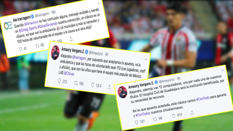 Directivos de Chivas y Atlas pactan apuesta por el Clásico Tapatío