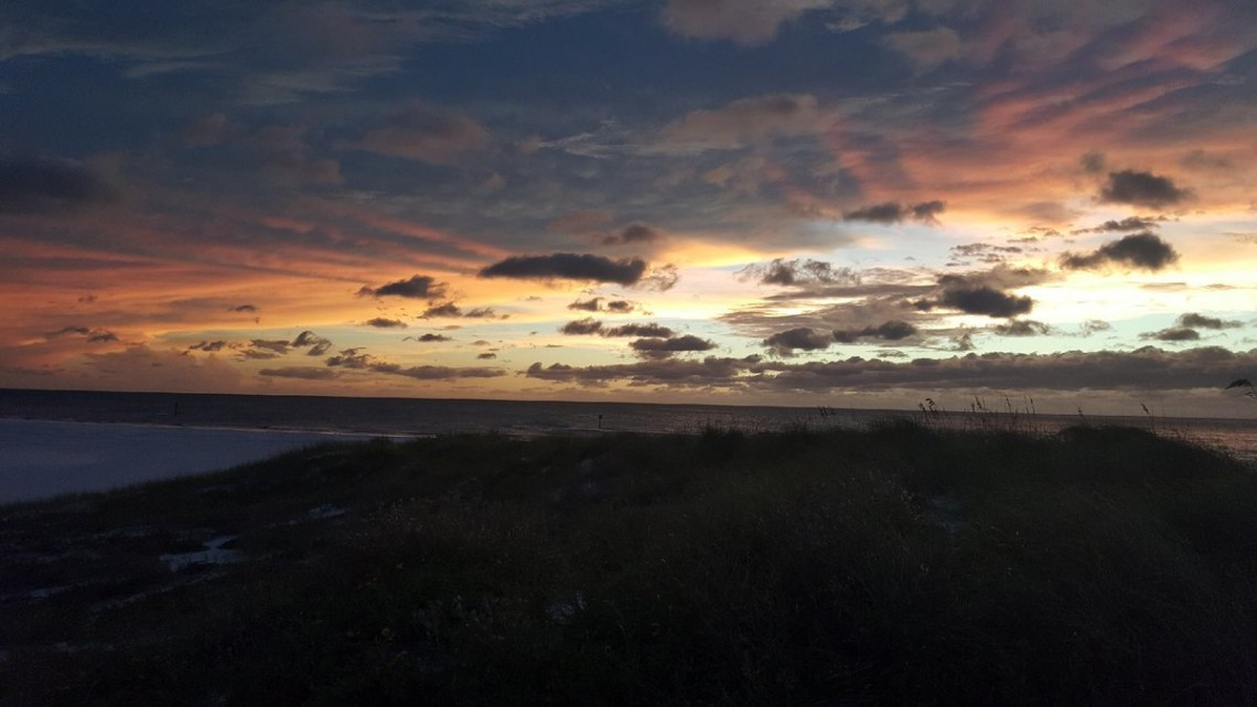 El atardecer antes de Irma