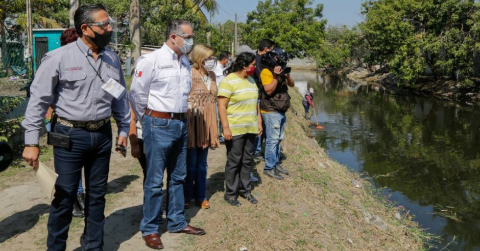 Rehabilitan canal natural en Ciudad Madero