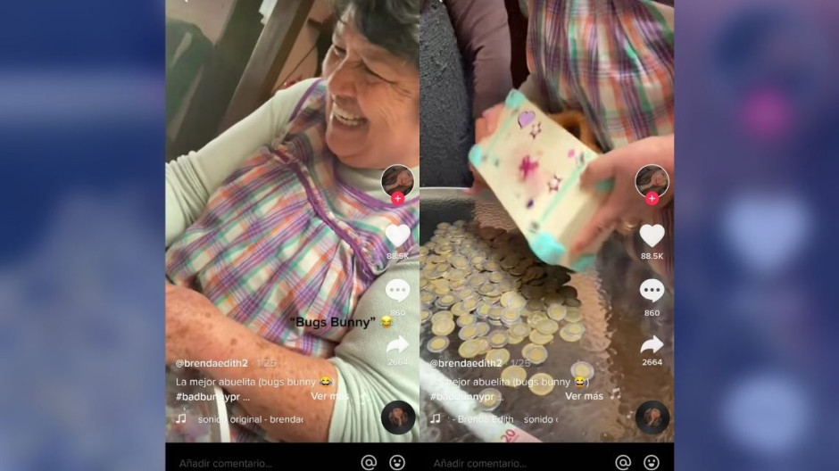 Abuelita la regala a su nieta ahorros para que vaya al concierto de Bad Bunny