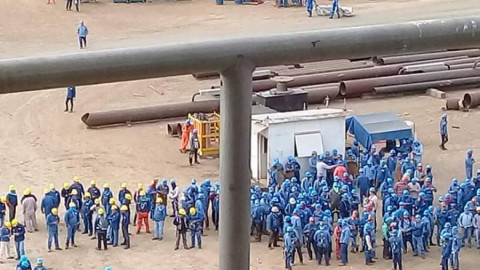 Obreros paran labores en Dragados Off Shore