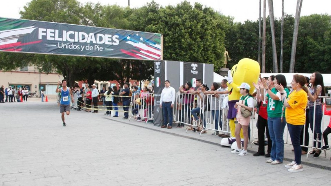 Realizan carrera "Por la Amistad Entre las Naciones Unidos y de Pie"