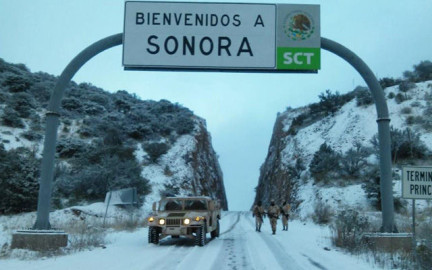 Alertan en Sonora posible tormenta invernal