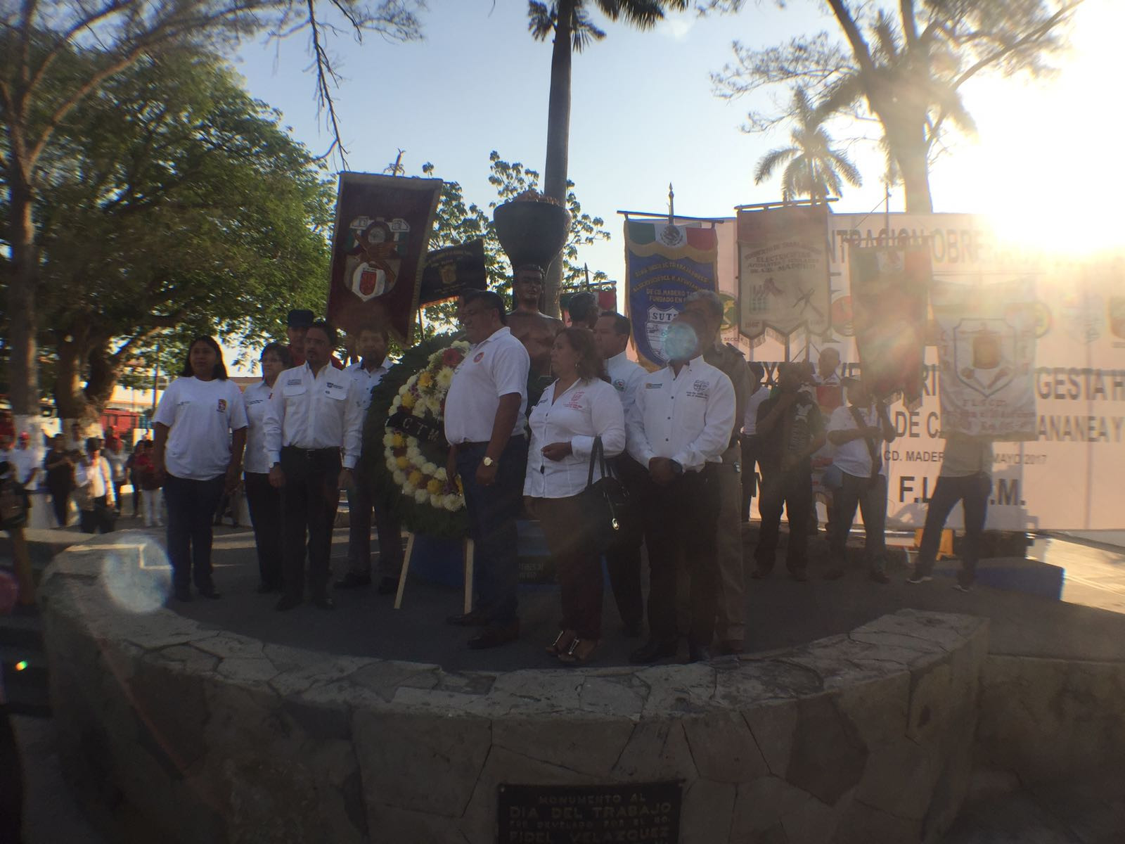 Con concentración obrera se conmemora el "Día del Trabajo"