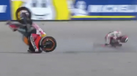 Jorge Lorenzo sufre accidente en el GP de Holanda