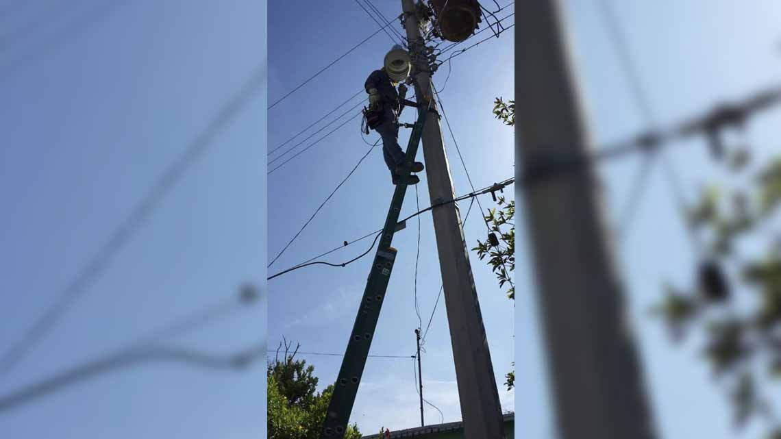 SPP realiza trabajos de cambio de luminarias