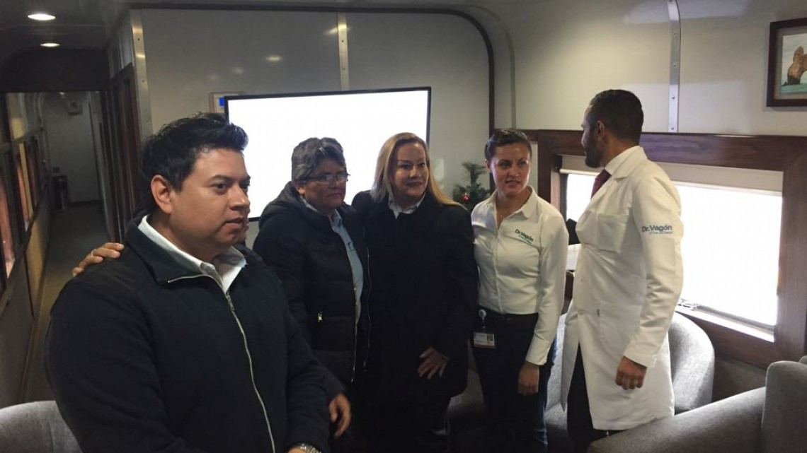 Llega el doctor vagón al área de ferrocarriles