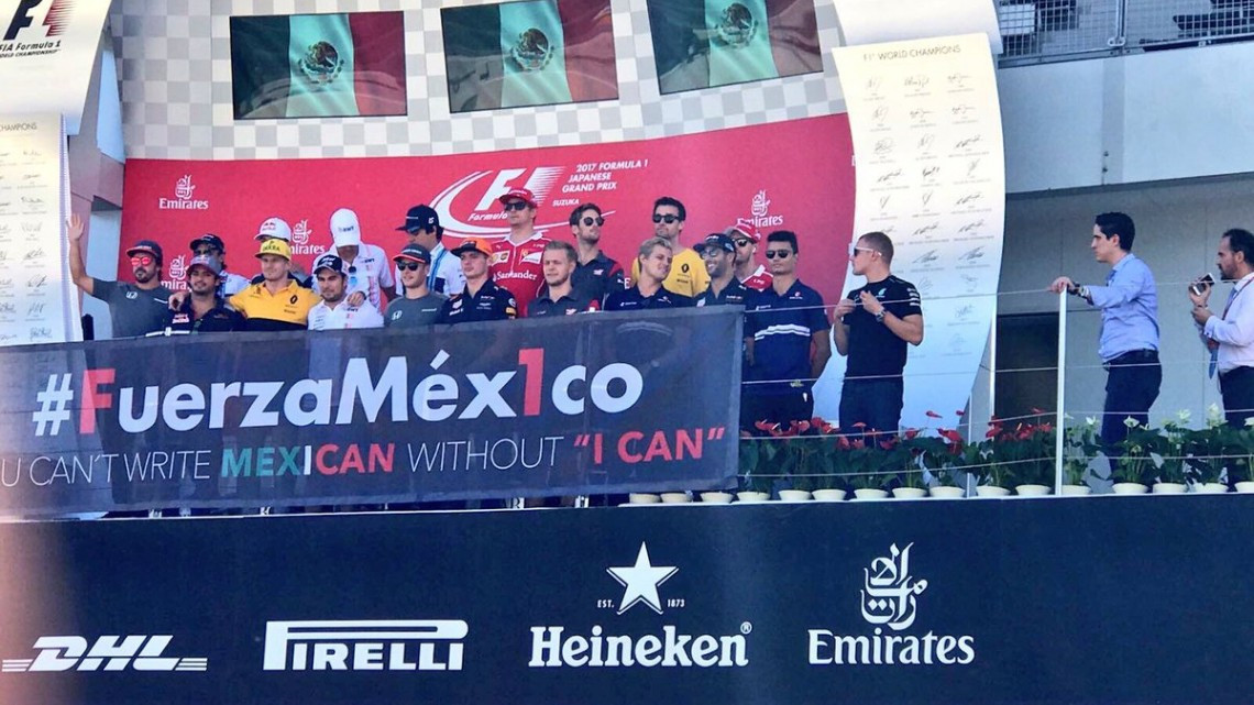 #FuerzaMéx1co, Pilotos de F1 se une al apoyo tras sismo
