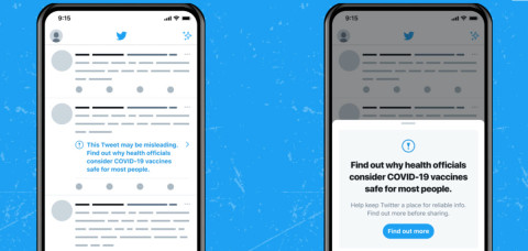 Twitter etiquetará publicaciones con información falsa sobre vacunas anticovid