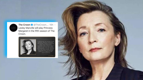 Lesley Manville será la princesa Margarita en la última temporada de “The Crown”