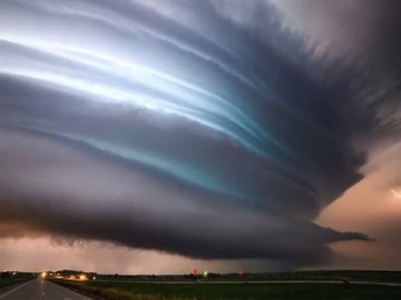 Fanático fotografía una asombrosa tormenta