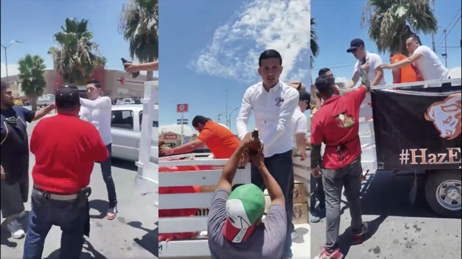 Regalan "caguamas" por el Día del Padre, menos a los que no dan pensión