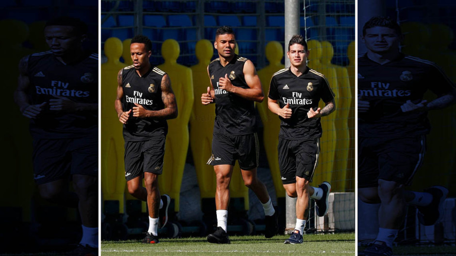 James Rodríguez vuelve a entrenar con el Real Madrid