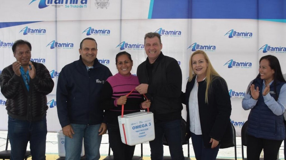 Reconoce empresa extranjera a Altamira por programa “Omega 3 Nutrición para Todos”