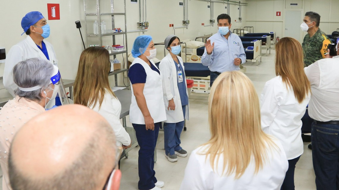 Entrega Gobierno de Tamaulipas 8 hospitales COVID-19.