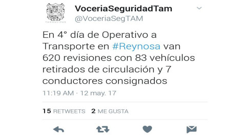 Operativo de Transporte muestra resultados en su cuarto día