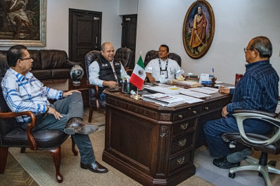 Ante la próxima visita de AMLO, se reunieron autoridades municipales y funcionarios del Puente Internacional