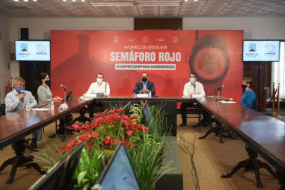 Morelos regresa a semáforo rojo por aumento de casos  de covid-19