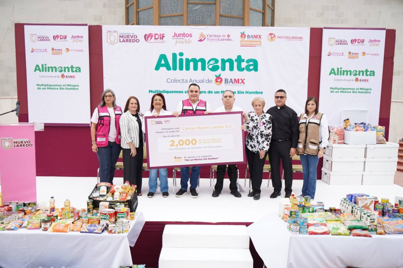 Se une Gobierno Municipal y Sistema DIF a ’Campaña Alimenta' con tres toneladas de ayuda