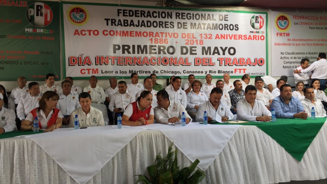 Conmemoran obreros Día del Trabajo