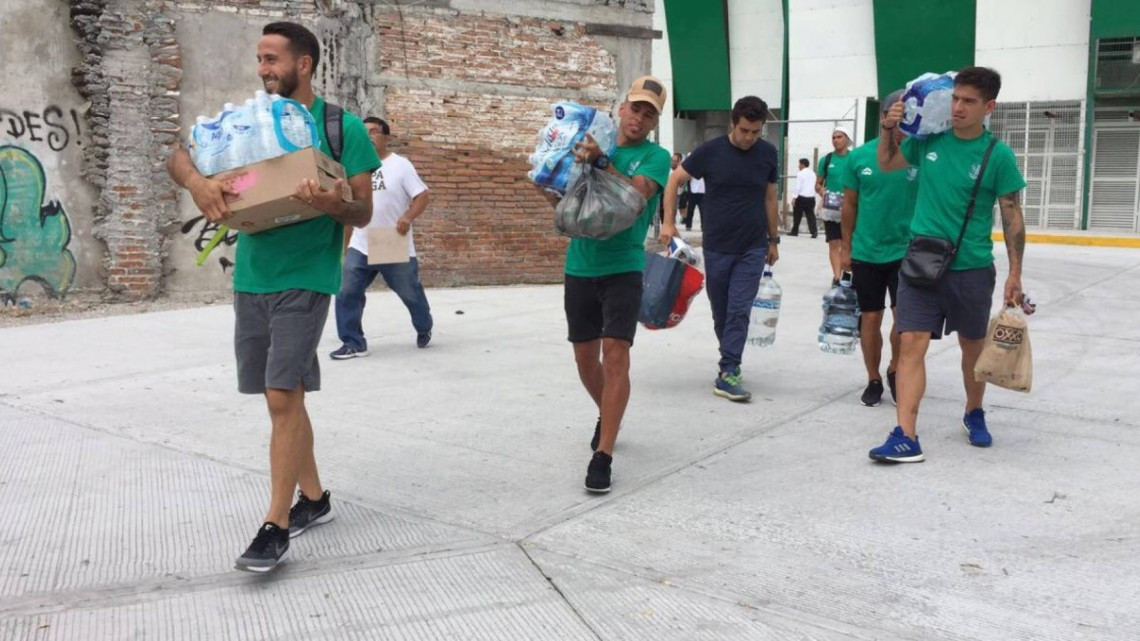 Gremio futbolistico se une en apoyo a afectados