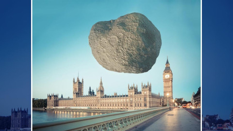 ESA muestra cómo se verían dos asteroides si llegaran a la Tierra