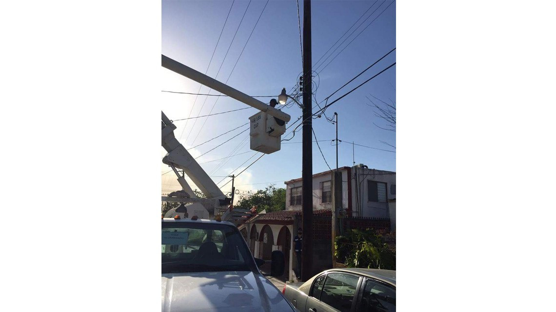  Servicios Públicos Primarios repara luminarias