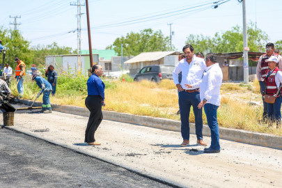Supervisó Alcalde Carlos Peña Ortiz rehabilitación de vialidades en Villa Florida y Nuevo México