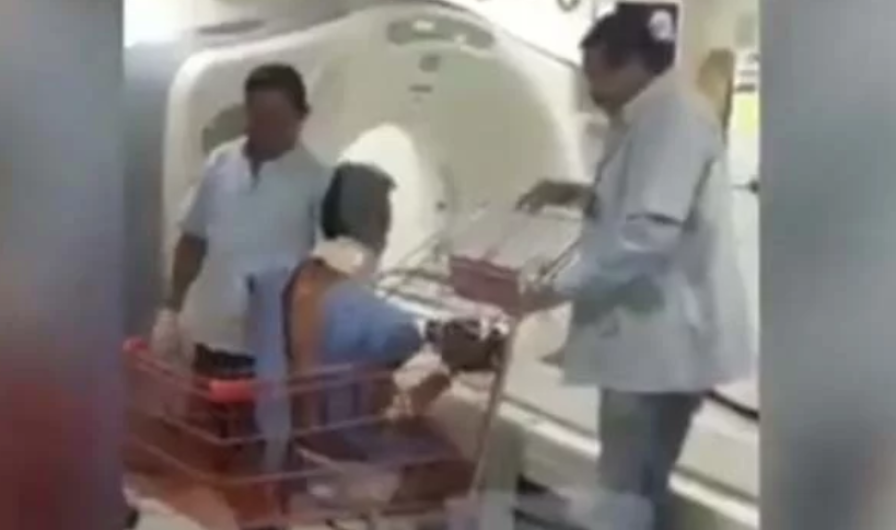 Usan carro de supermercado como camilla en tabasco