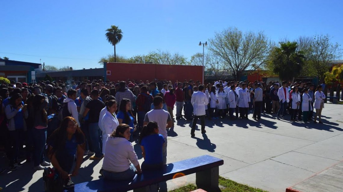Realizan simulacro contra incendio en UAT Reynosa-Aztlán