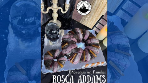 Llega la Rosca de Reyes dark, inspirada en Merlina