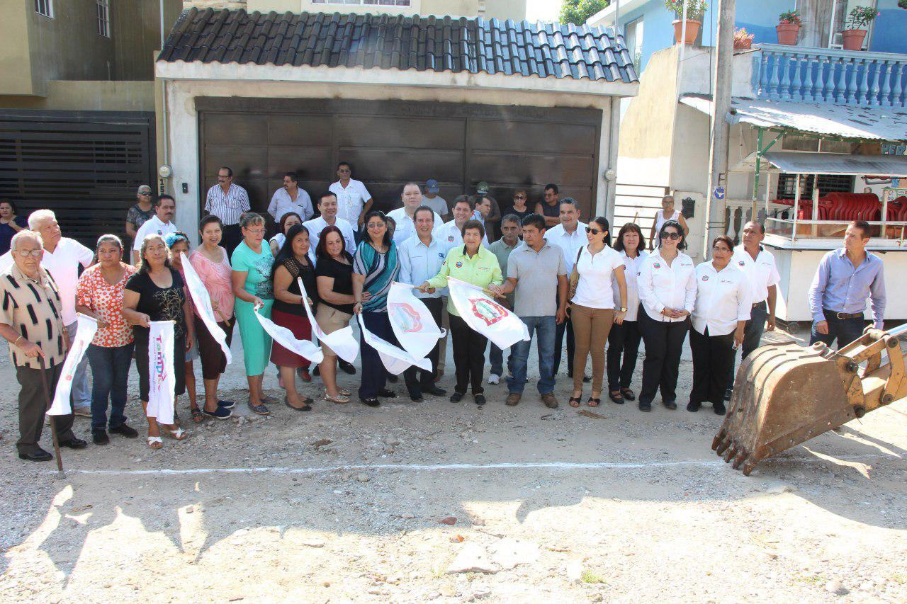 Arranca gobierno de Tampico obras de pavimentación en las colonias Morelos y Obrera
