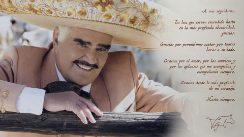 Vicente Fernández se despide de sus seguidores