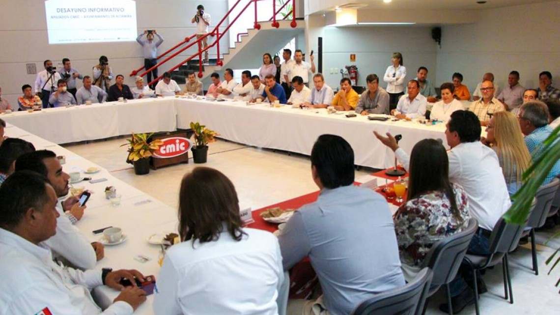 Sostiene CMIC reunión con la alcaldesa de Altamira