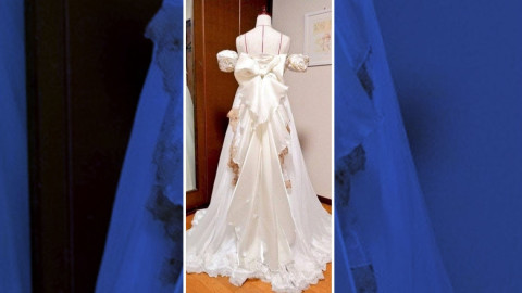 Chica diseña su vestido de boda a inspiración de Sailor Moon