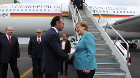 Angela Merkel llega a México
