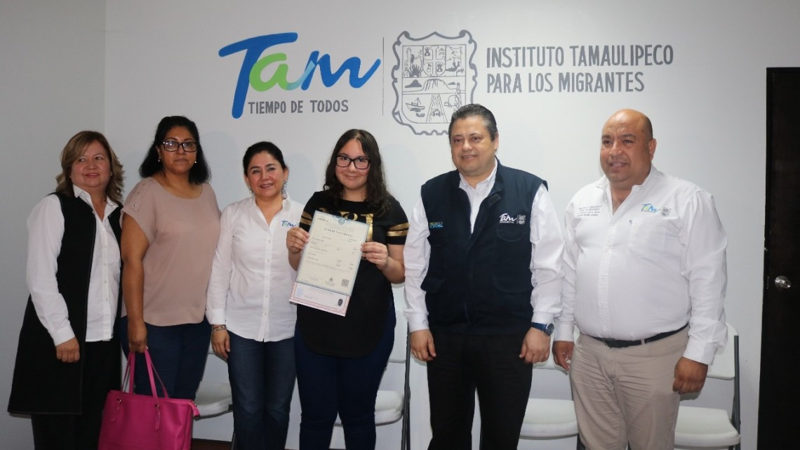 Tamaulipas da certeza jurídica a menores estadounidenses