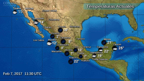 Continuá el aumento de temperatura en el país