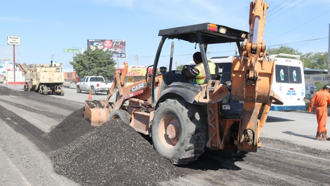 Continúan trabajos de rehabilitación en Bulevar Morelos