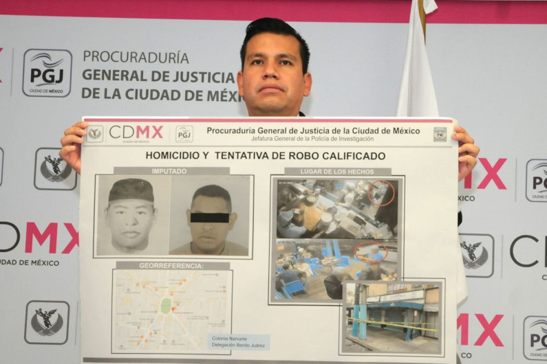 Detienen a sujeto que intentó asaltar taquería en la Narvarte