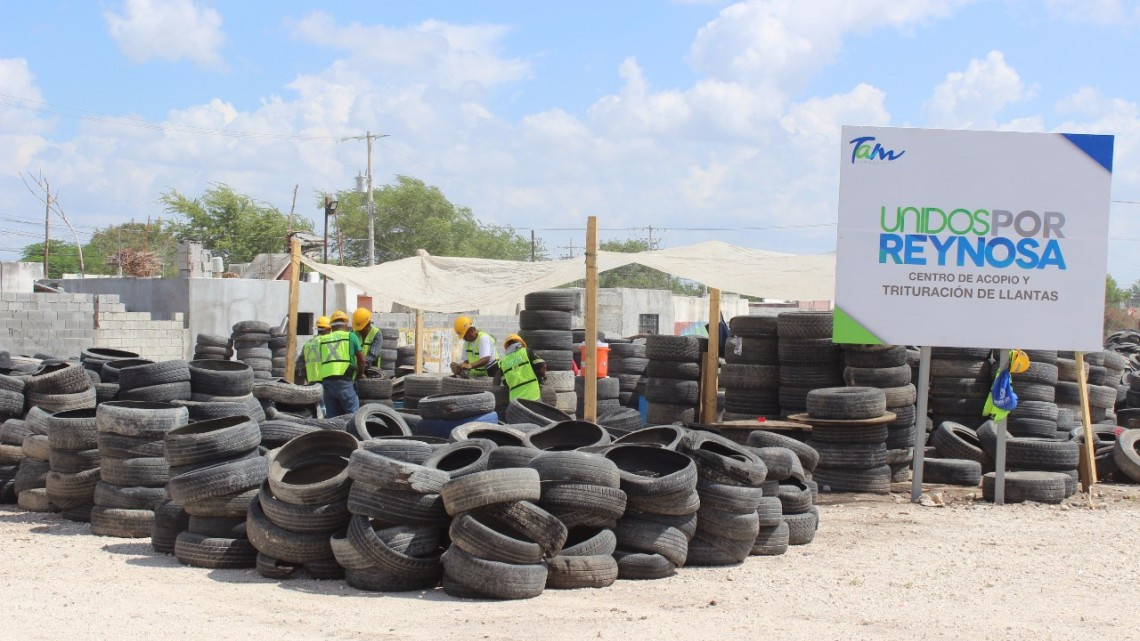 Trituran 23 mil llantas para combatir moscos y mejorar imagen