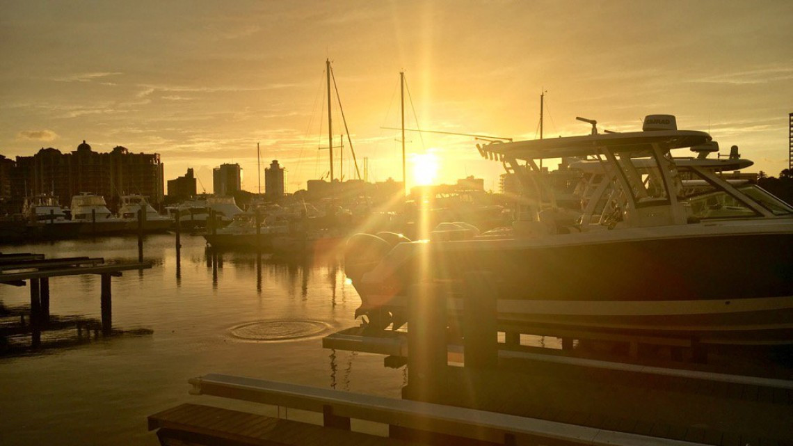 El atardecer antes de Irma